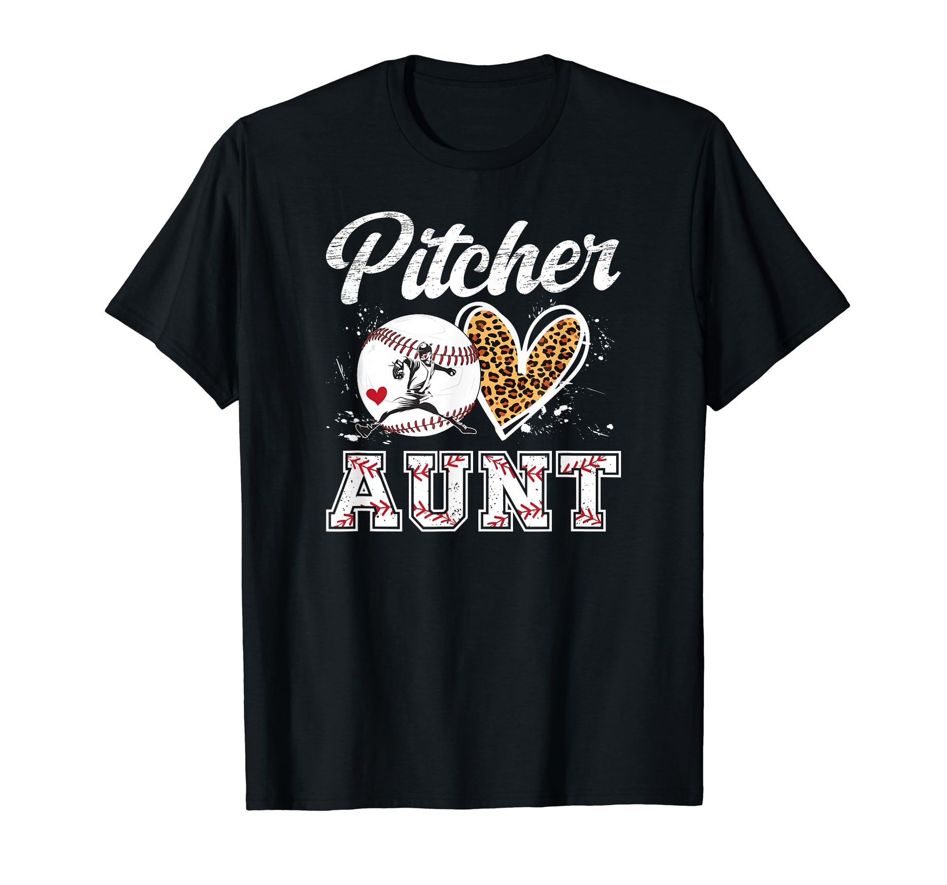 Baseball Pitcher Aunt Baseball Pitcher T-Shirt - Graphic Print Men Women - T-Shirt, Sweatshirt, Hoodie