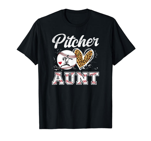 Baseball Pitcher Aunt Baseball Pitcher T-Shirt - Graphic Print Men Women - T-Shirt, Sweatshirt, Hoodie