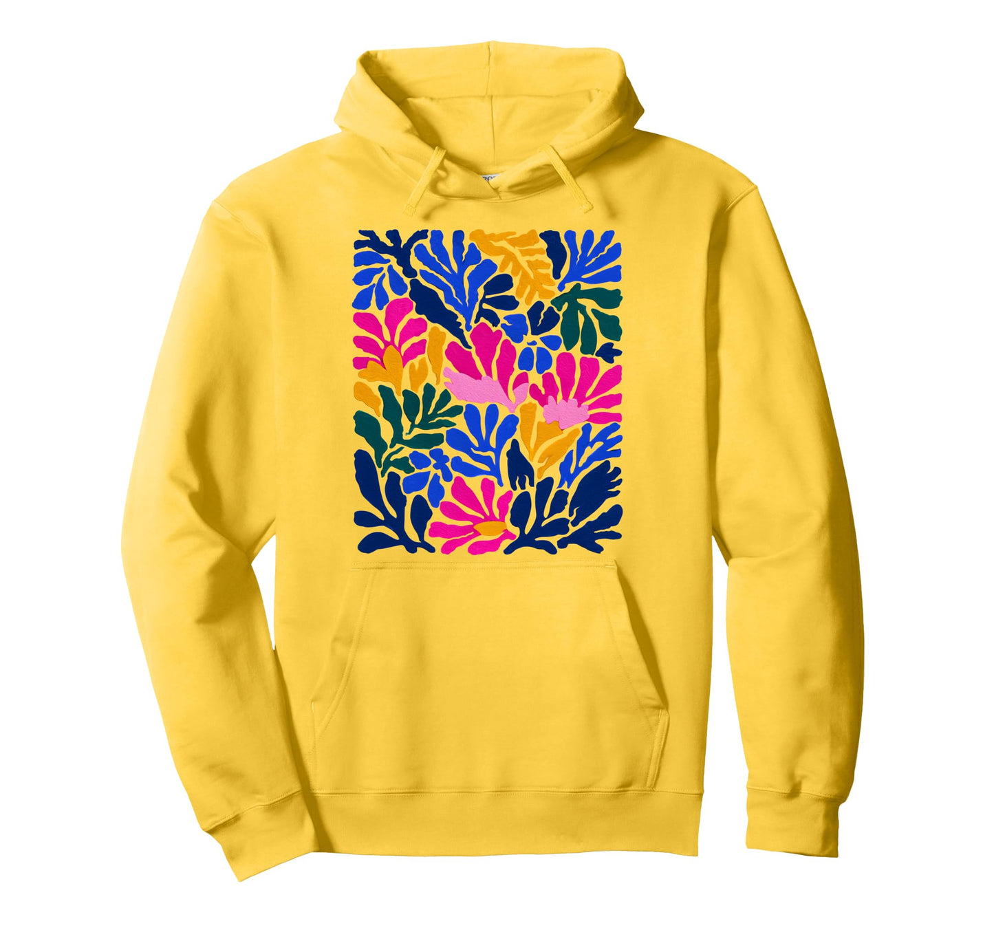 Boho Flower Floral Summer Botanical Hoodie - Minimalist Print for Adults - T-Shirt, Sweatshirt, Hoodie