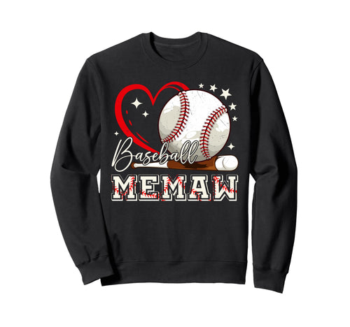 Baseball Memaw Family Matching Sweatshirt - Streetwear Style Men Women - T-Shirt, Sweatshirt, Hoodie