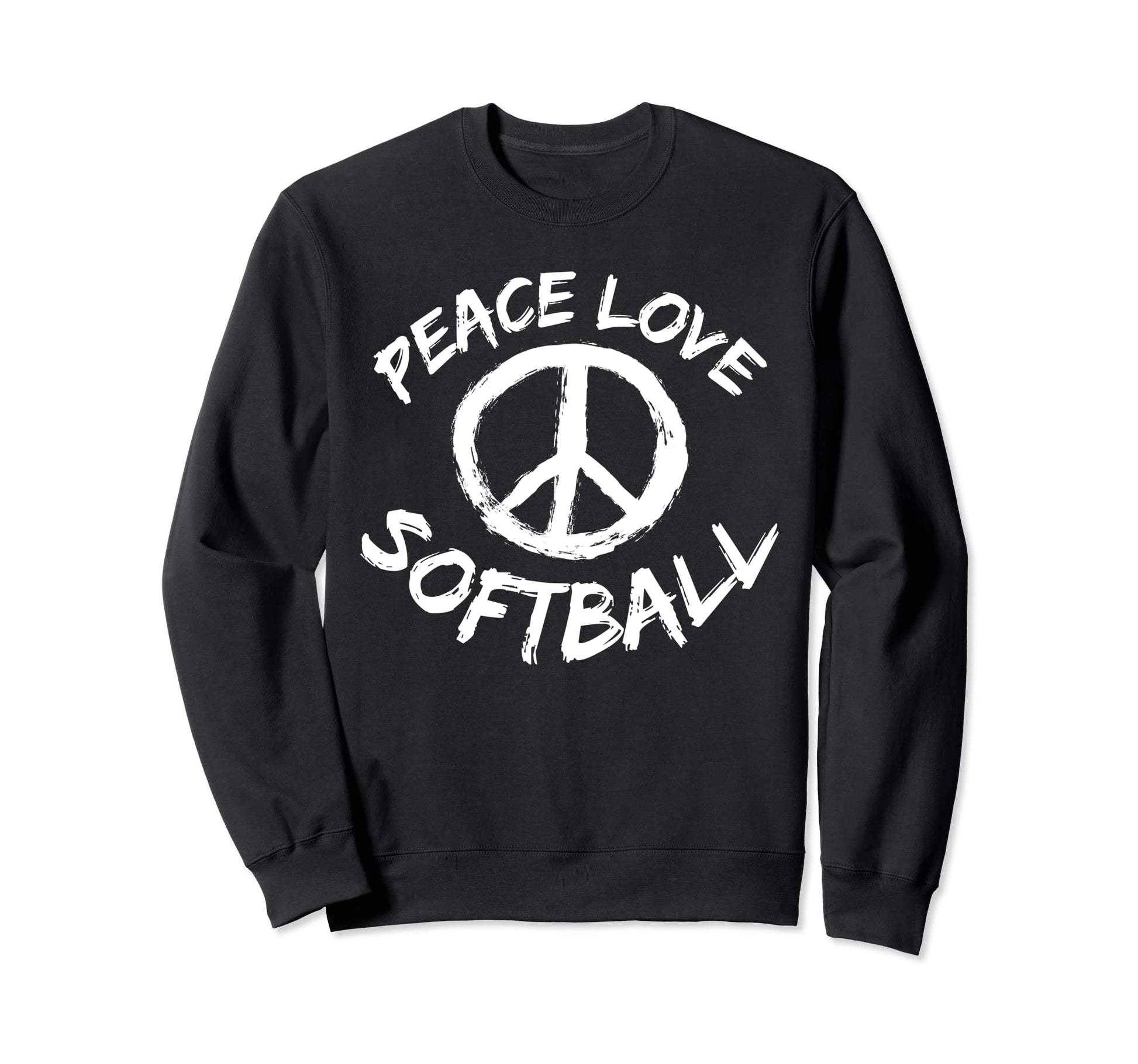 Coach Baseball Player Outfit Peace Love Sweatshirt - Graphic Print Unisex - T-Shirt, Sweatshirt, Hoodie