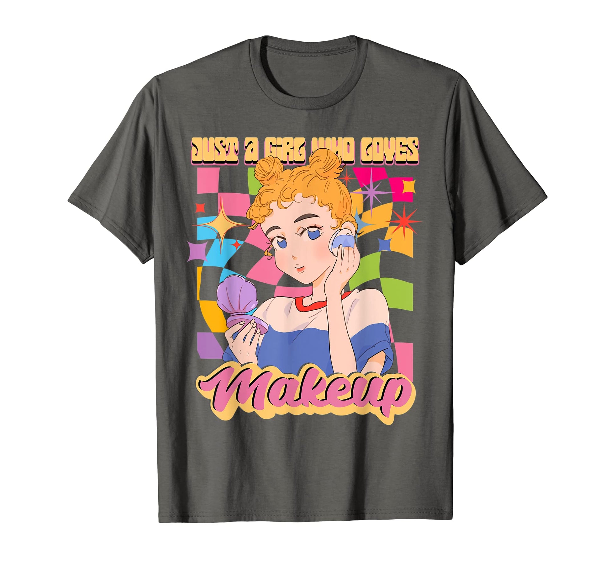 Anime Who Loves Makeup Rainbow Japan T-Shirt - Casual Everyday Wear Unisex - T-Shirt, Sweatshirt, Hoodie