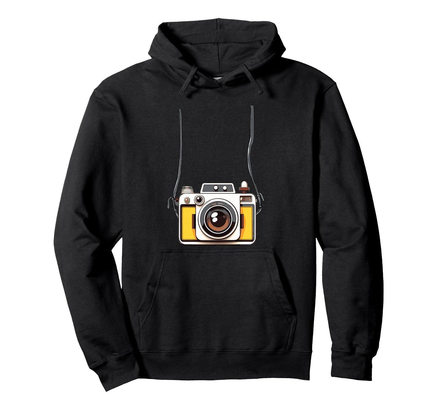 Fake Tourist Camera Holiday Vacation Hoodie - Custom Art Print Men Women - T-Shirt, Sweatshirt, Hoodie