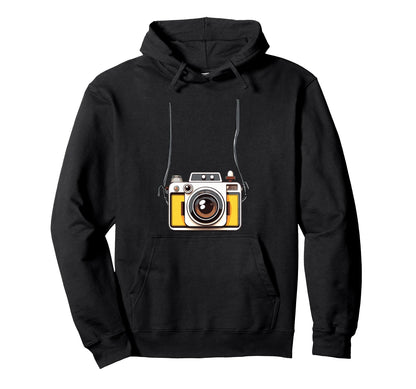 Fake Tourist Camera Holiday Vacation Hoodie - Custom Art Print Men Women - T-Shirt, Sweatshirt, Hoodie
