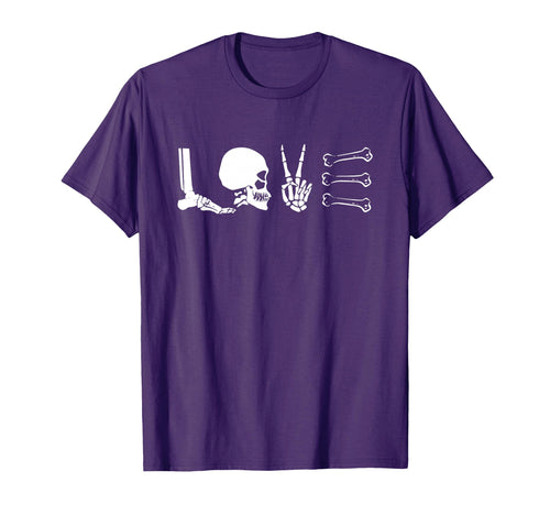 Skeleton Bones Love X Ray Skull Peace T-Shirt - Unique Graphic for Adults - T-Shirt, Sweatshirt, Hoodie