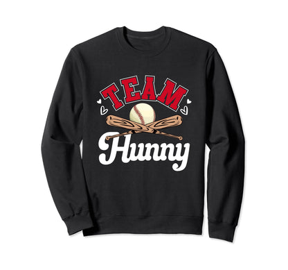 Team Hunny Mothers Day Baseball Sweatshirt - Novelty Apparel Men Women - T-Shirt, Sweatshirt, Hoodie