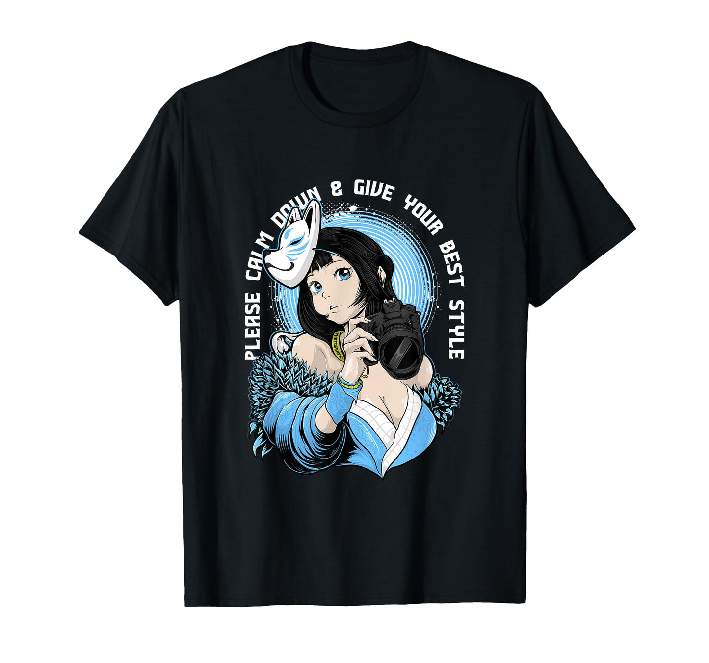 Kitsune Photography Aesthetic Edgy T-Shirt - Streetwear Style for Adults - T-Shirt, Sweatshirt, Hoodie
