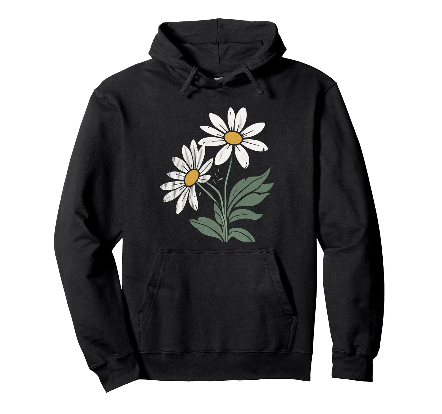 Boho Daisy Flower Botanical Wildflower Hoodie - Graphic Print Unisex - T-Shirt, Sweatshirt, Hoodie