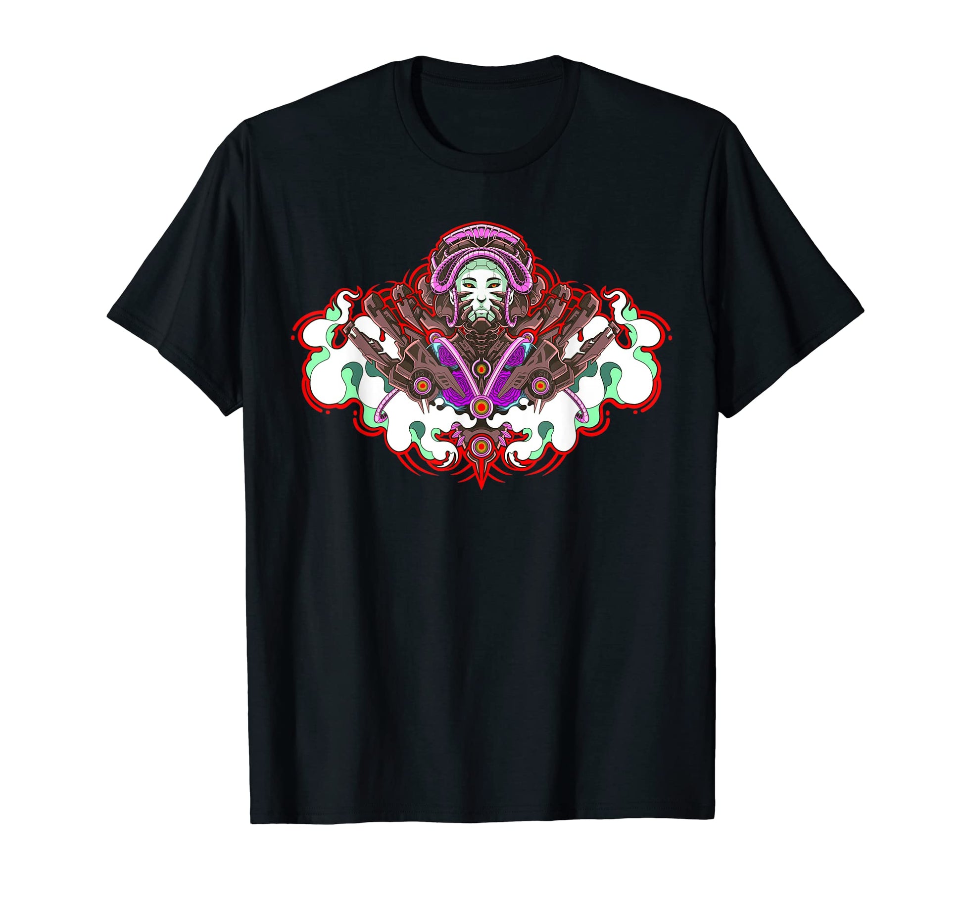 Japanese Geisha Cyberpunk Samurai T-Shirt - Minimalist Print Men Women - T-Shirt, Sweatshirt, Hoodie