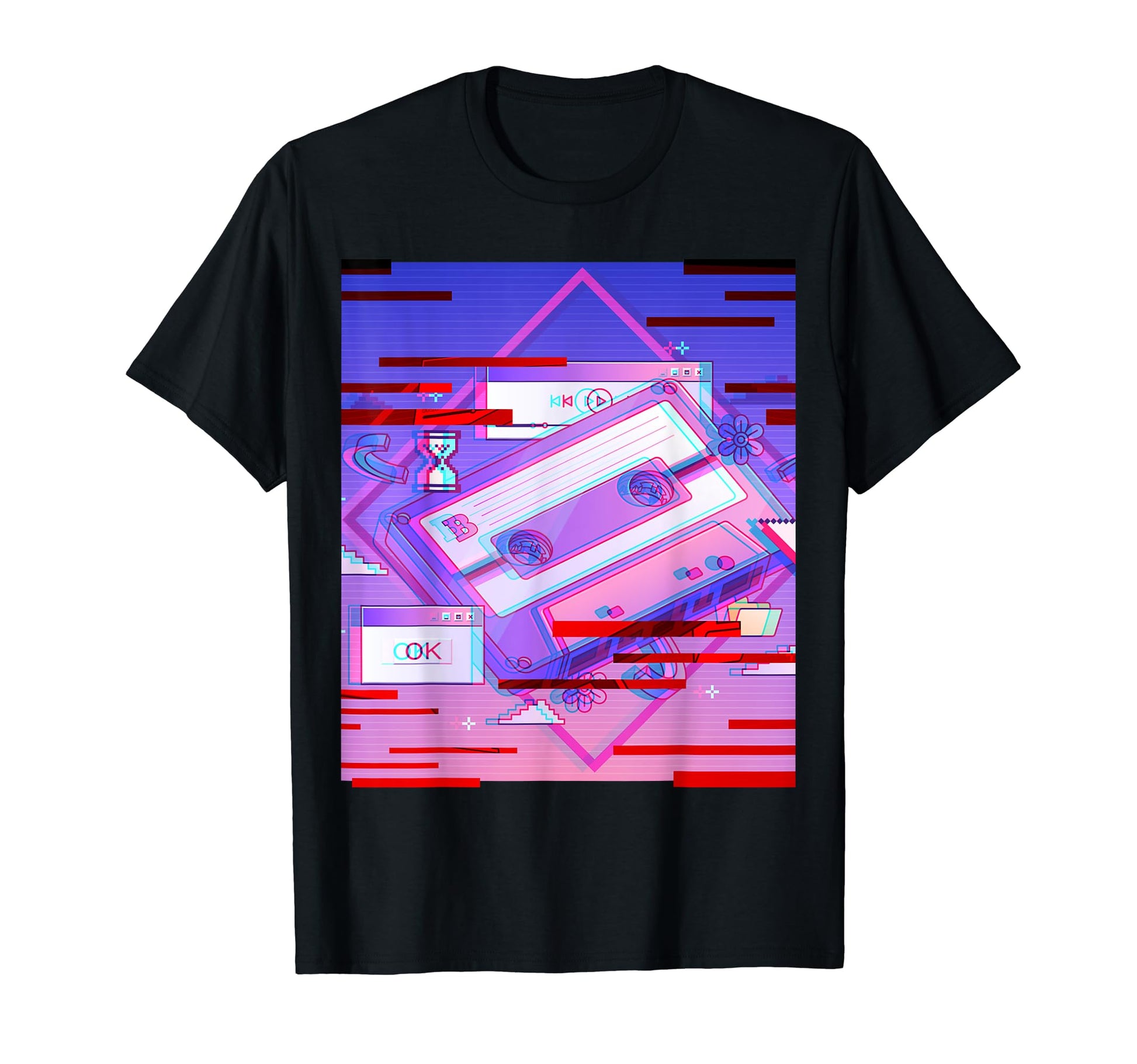Japan Lofi Glitch Cassette Aesthetic T-Shirt - Minimalist Print Men Women - T-Shirt, Sweatshirt, Hoodie