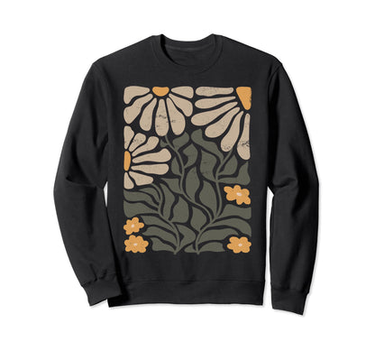 Boho Wildflower Spring Summer Sweatshirt - Streetwear Style for Adults - T-Shirt, Sweatshirt, Hoodie