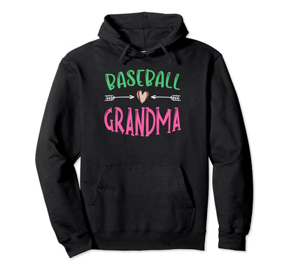 Sport Baseball Player Grandma Granny Hoodie - Custom Art Print for Adults - T-Shirt, Sweatshirt, Hoodie