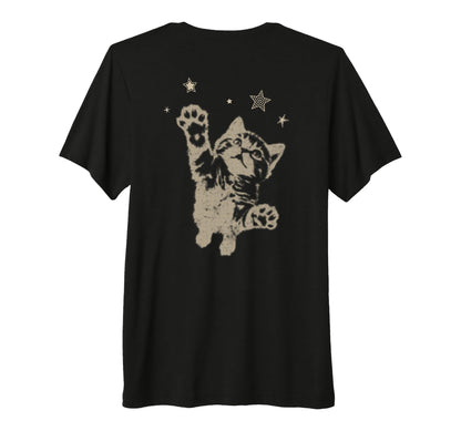 Y2K Cat Jumping Stars 90S 2000S Grunge T-Shirt - Trendy Graphic Unisex - T-Shirt, Sweatshirt, Hoodie
