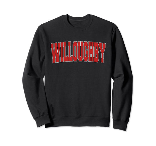 Willoughby Oh Ohio Varsity Usa Sweatshirt - Aesthetic Graphic Men Women - T-Shirt, Sweatshirt, Hoodie