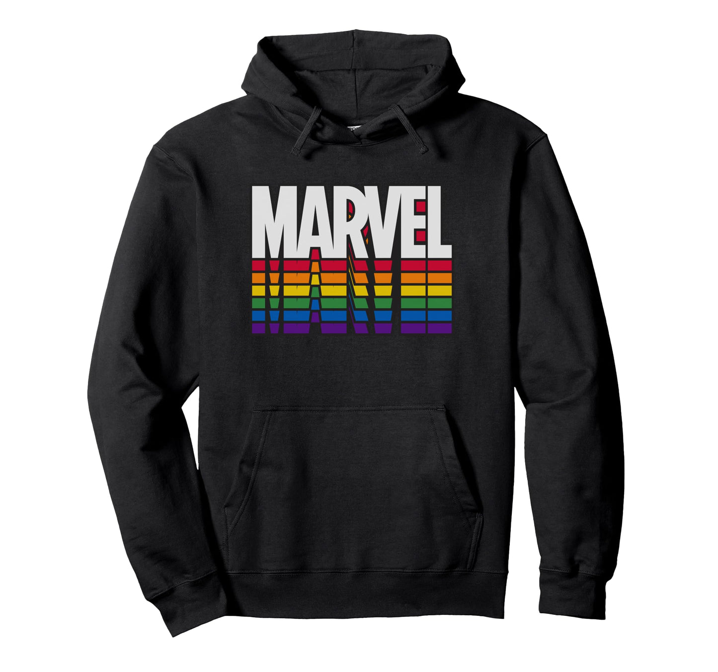 Marvel Comics Marvel Rainbow Title Hoodie - Fun Novelty Design Men Women - T-Shirt, Sweatshirt, Hoodie