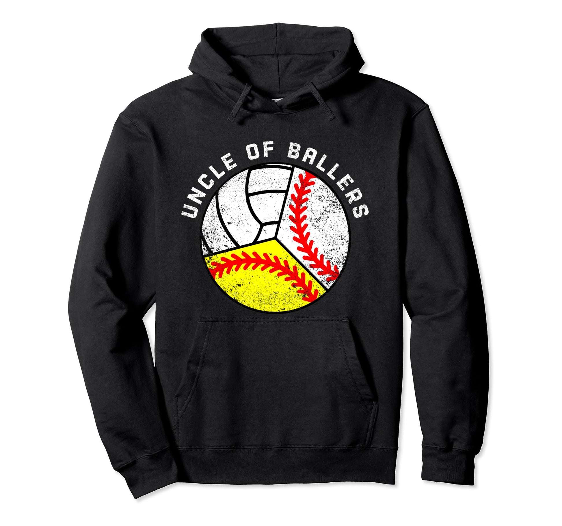 Uncle Ballers Funny Baseball Softball Hoodie - Trendy Graphic Unisex - T-Shirt, Sweatshirt, Hoodie