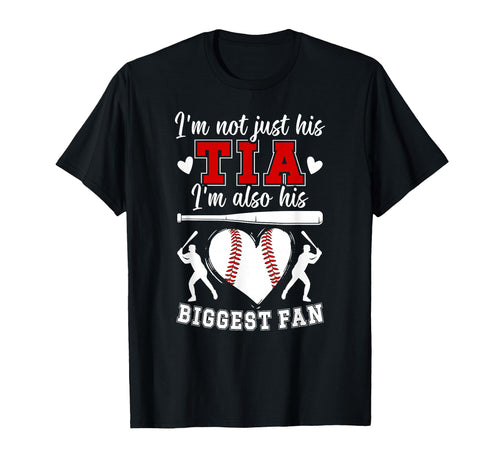 His Biggest Fan Baseball Tia Baseball T-Shirt - Unique Graphic Unisex - T-Shirt, Sweatshirt, Hoodie