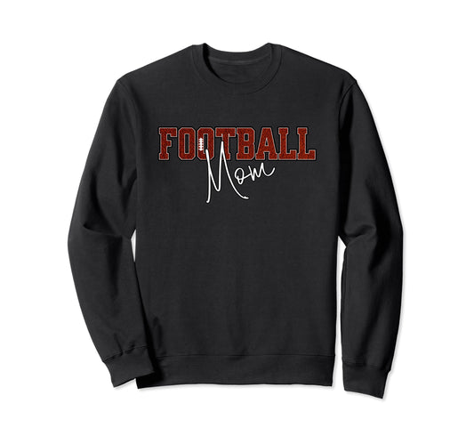 Proud Football Mom Game Day Sweatshirt - Minimalist Print for Adults - T-Shirt, Sweatshirt, Hoodie