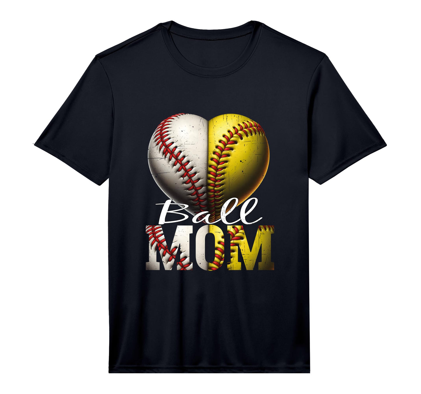 Funny Ball Mom Softball Baseball T-Shirt - Fun Novelty Design for Adults - T-Shirt, Sweatshirt, Hoodie