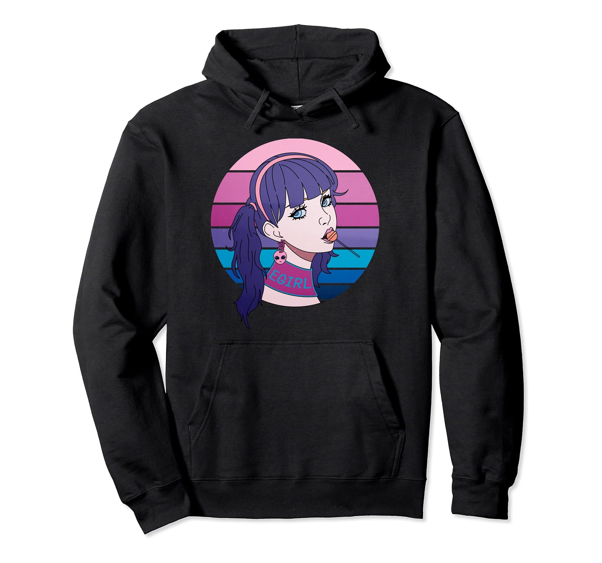 Aesthetic Vaporwave Pastel Goth Egirl Doll Hoodie - Novelty Apparel Unisex - T-Shirt, Sweatshirt, Hoodie