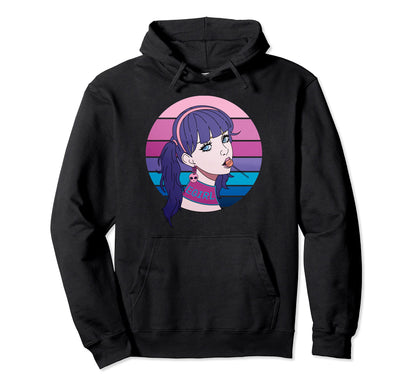 Aesthetic Vaporwave Pastel Goth Egirl Doll Hoodie - Novelty Apparel Unisex - T-Shirt, Sweatshirt, Hoodie