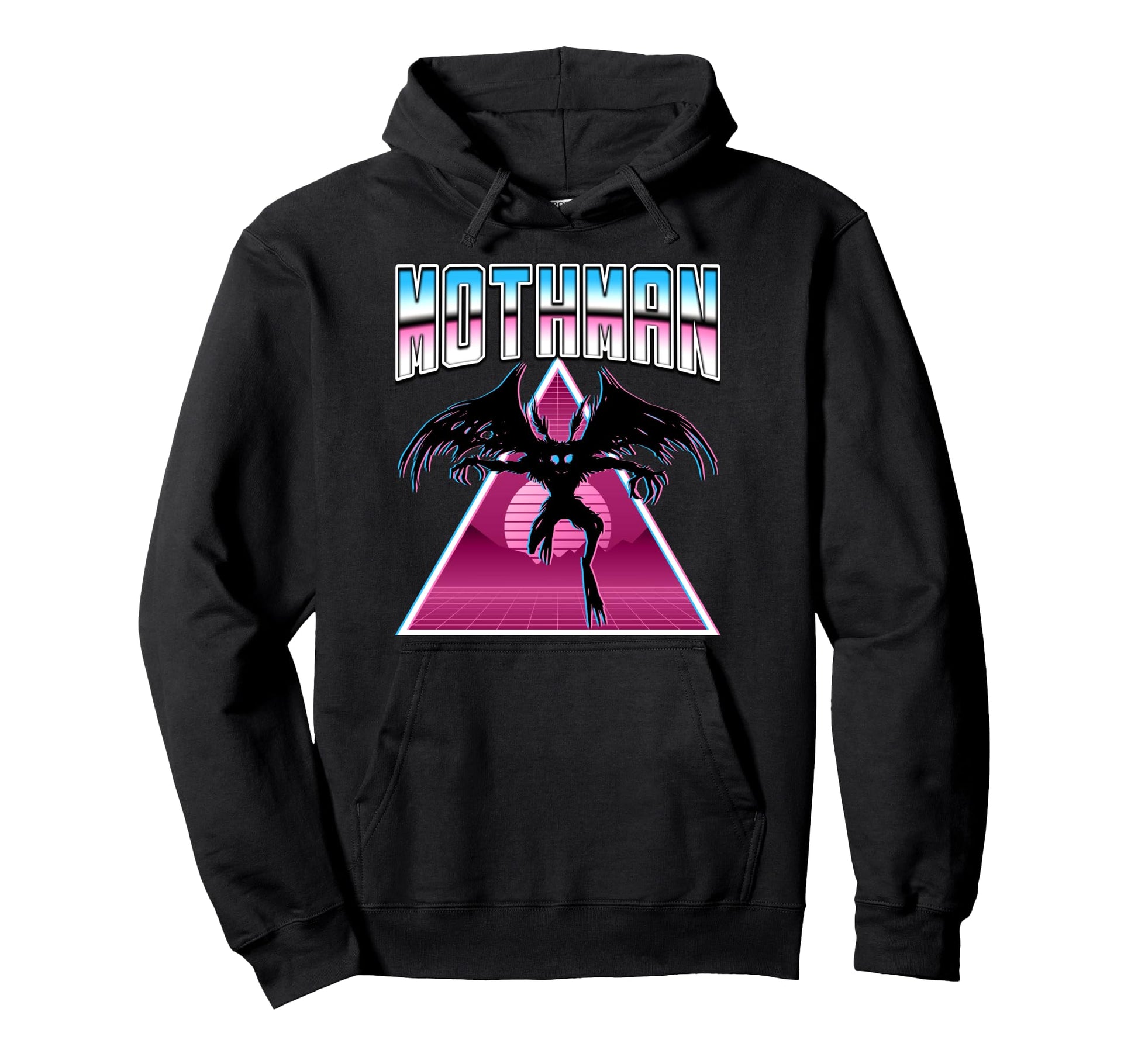 Vaporwave Aesthetic Mothman Hoodie - Unique Graphic Men Women - T-Shirt, Sweatshirt, Hoodie