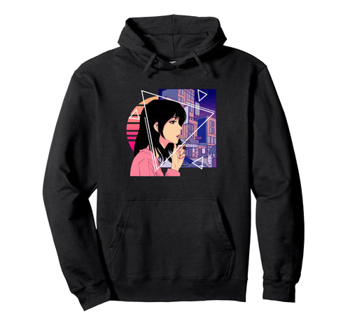80S Japanese Lofi Vaporwave Aesthetic Sad Hoodie - Trendy Graphic Unisex - T-Shirt, Sweatshirt, Hoodie