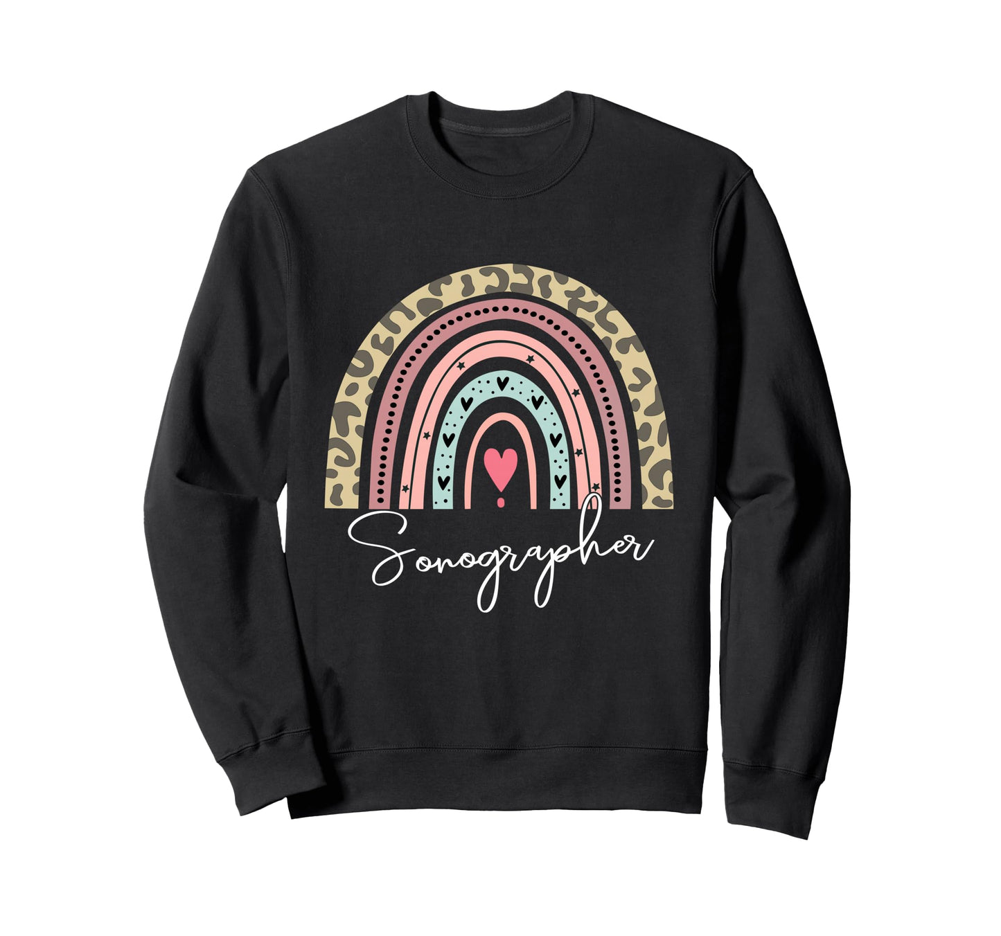 Sonographer Rainbow Sonography Sweatshirt - Trendy Graphic Men Women - T-Shirt, Sweatshirt, Hoodie