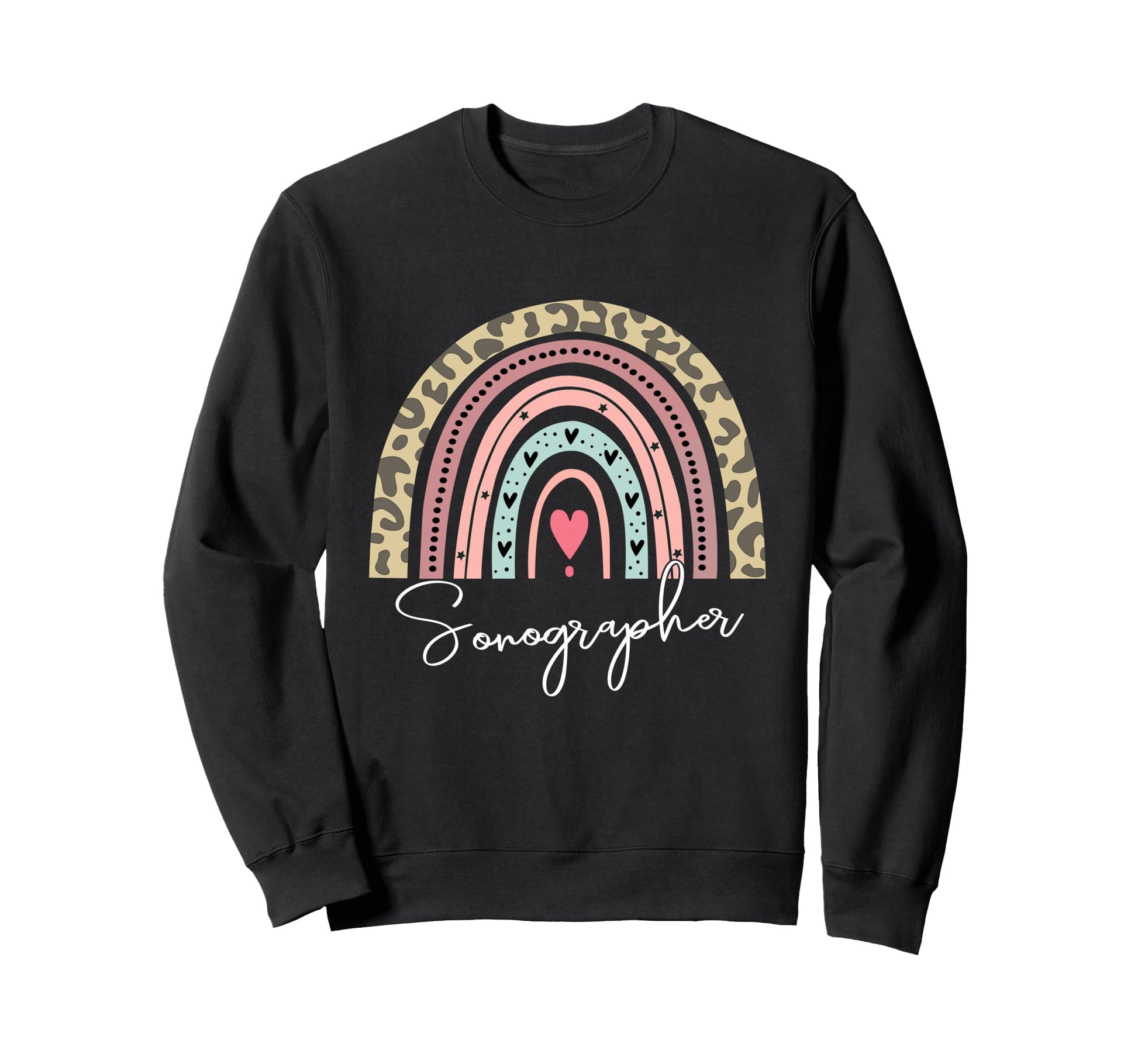 Sonographer Rainbow Sonography Sweatshirt - Trendy Graphic Men Women - T-Shirt, Sweatshirt, Hoodie