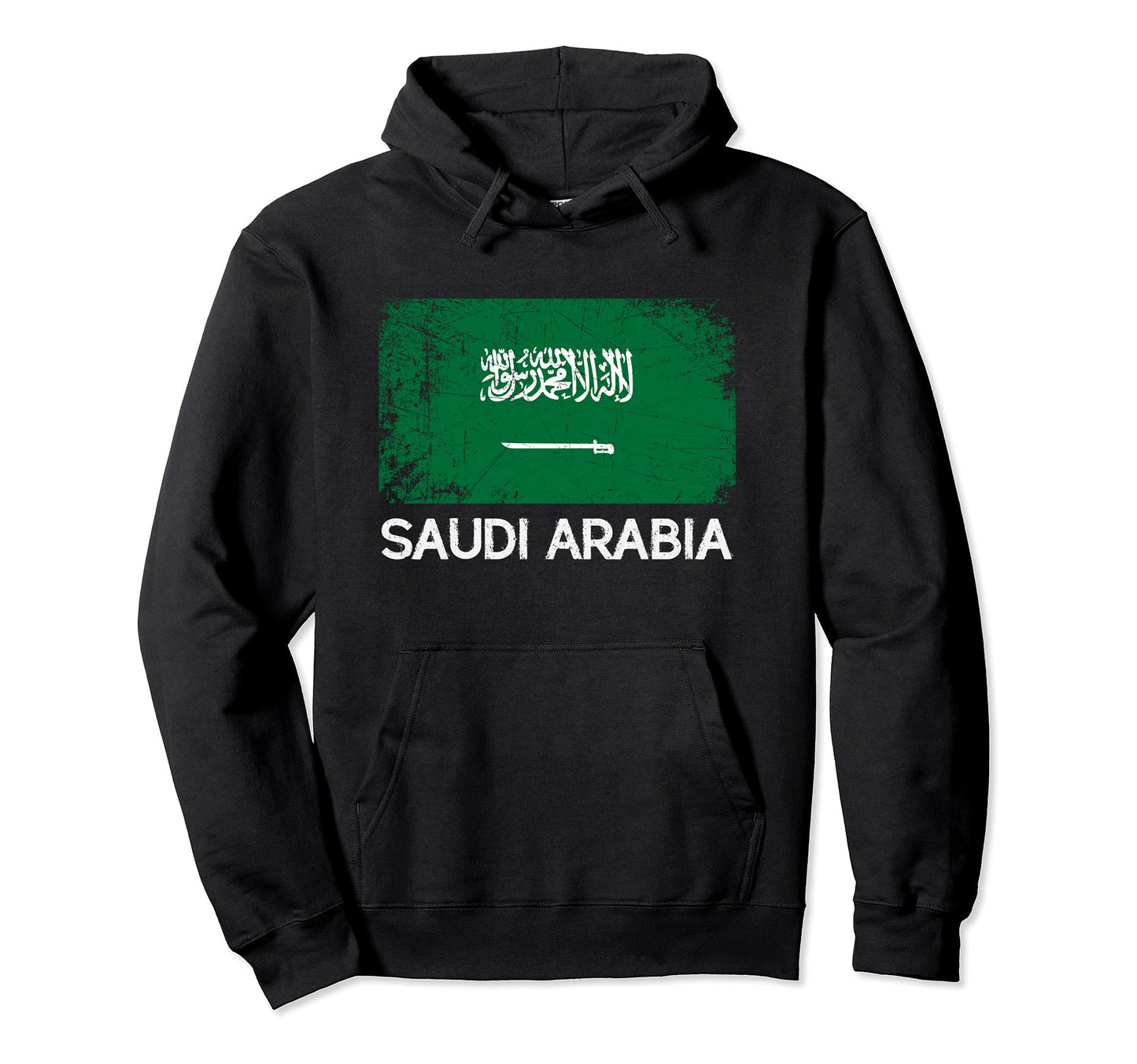 Saudi Arabian Flag Made Saudi Hoodie - Casual Everyday Wear Men Women - T-Shirt, Sweatshirt, Hoodie