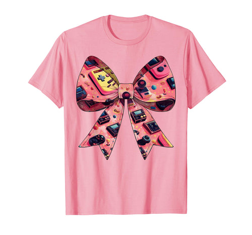 Coquette Bow Arcade Gaming Mothers Day T-Shirt - Unique Graphic for Adults - T-Shirt, Sweatshirt, Hoodie