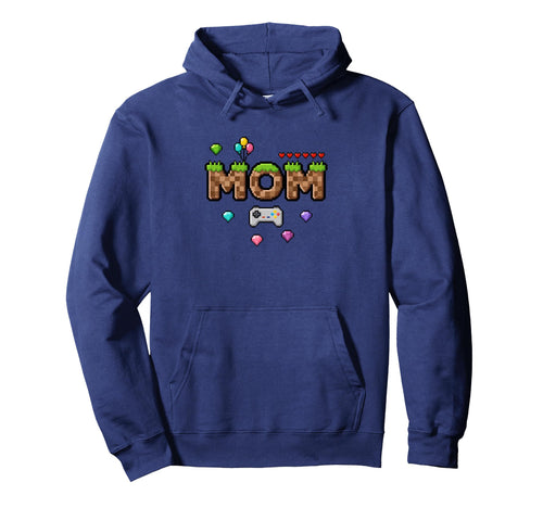 Mom Gamer Mom Pixel Art Video Game Hoodie - Unique Graphic Men Women - T-Shirt, Sweatshirt, Hoodie