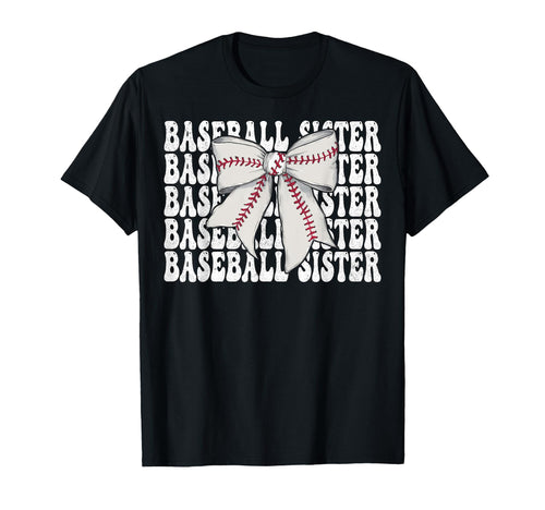 Baseball Sister Baseball Coquette T-Shirt - Aesthetic Graphic for Adults - T-Shirt, Sweatshirt, Hoodie