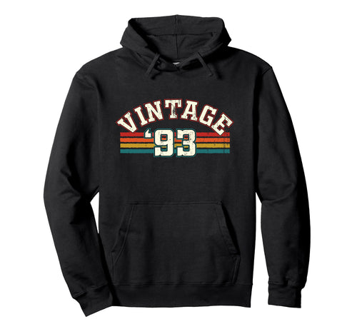 1993 Birth Year Birthday Rainbow Lines Hoodie - Fun Novelty Design Unisex - T-Shirt, Sweatshirt, Hoodie