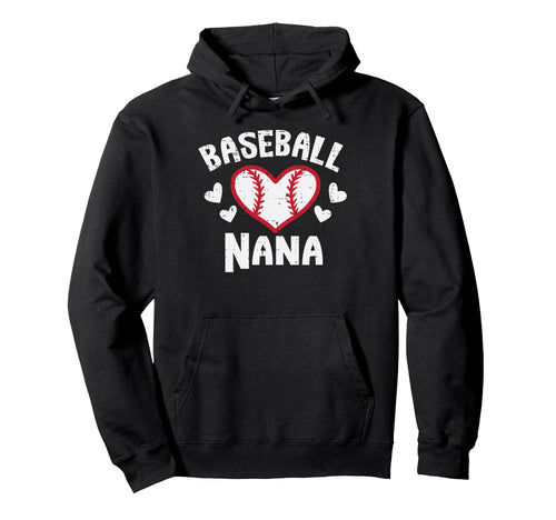 Baseball Nana Heart Family Matching Hoodie - Minimalist Print Men Women - T-Shirt, Sweatshirt, Hoodie