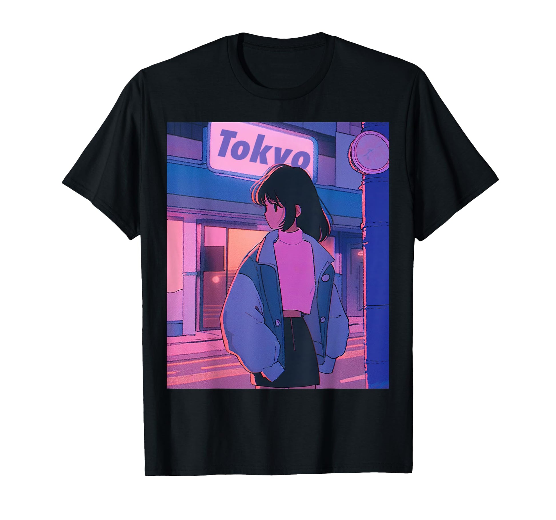 Tokyo Vaporwave Japanese Anime T-Shirt - Unique Graphic Men Women - T-Shirt, Sweatshirt, Hoodie