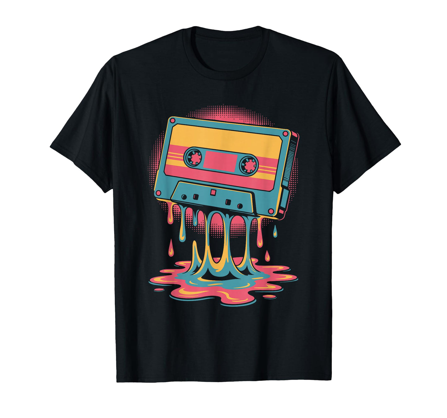 Melting Cassette Tape Vaporwave T-Shirt - Fun Novelty Design Unisex - T-Shirt, Sweatshirt, Hoodie