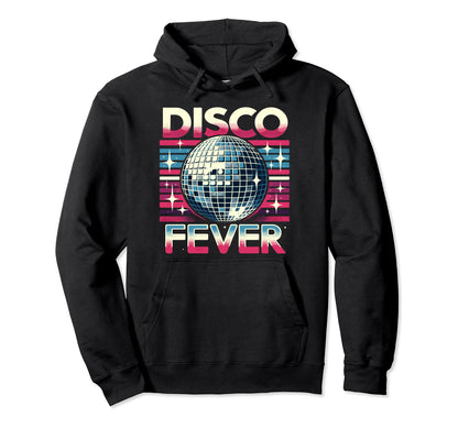 Disco Fever Dance Party Mirror Ball Hoodie - Aesthetic Graphic Men Women - T-Shirt, Sweatshirt, Hoodie