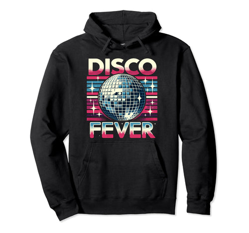 Disco Fever Dance Party Mirror Ball Hoodie - Aesthetic Graphic Men Women - T-Shirt, Sweatshirt, Hoodie