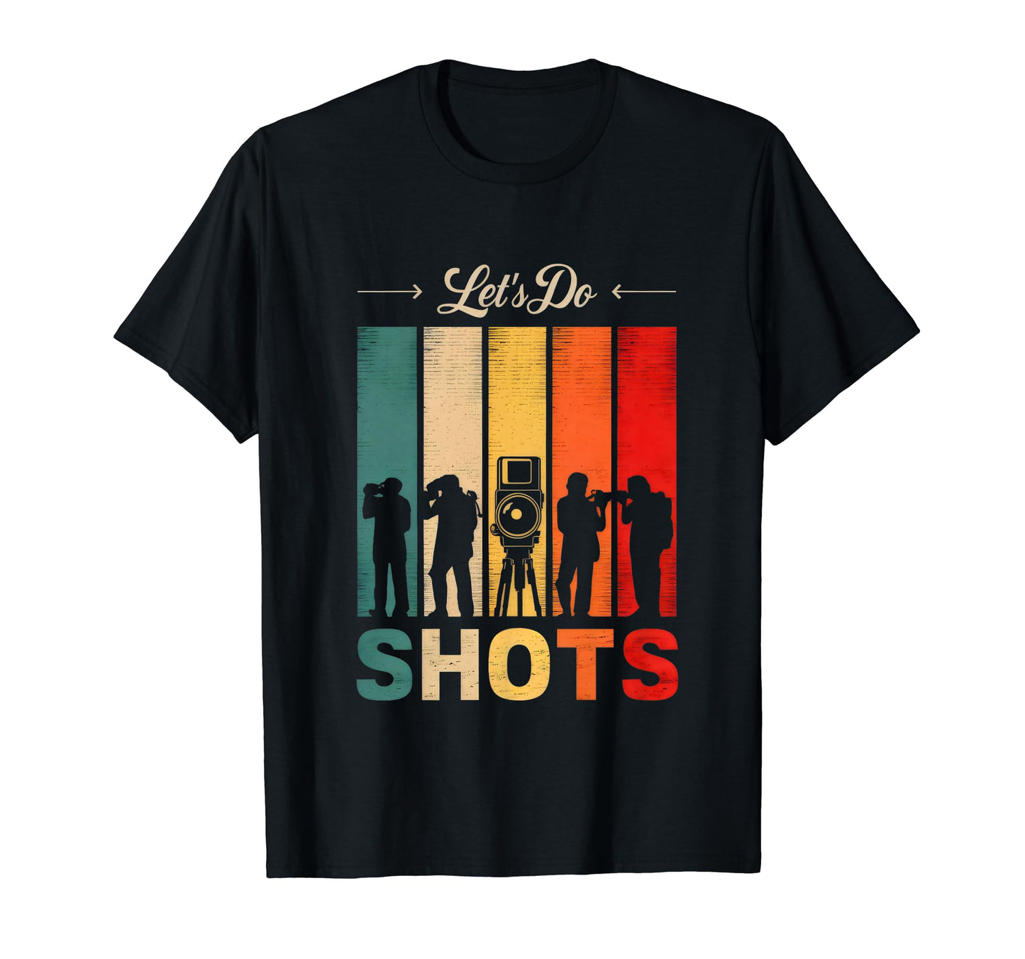 Sunset Lets Do Shots Photojournalists T-Shirt - Aesthetic Graphic Unisex - T-Shirt, Sweatshirt, Hoodie