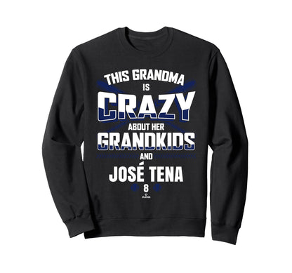 Grandma Crazy Jos Tena Sweatshirt - Aesthetic Graphic for Adults - T-Shirt, Sweatshirt, Hoodie