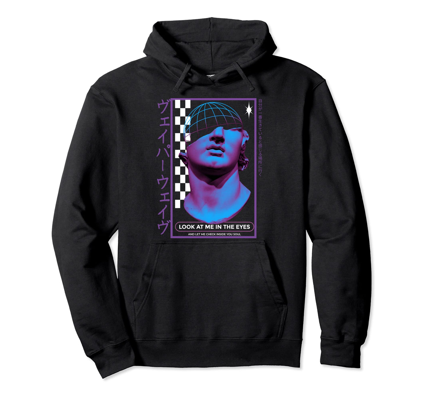 Vaporwave Statue Aesthetic Art Hoodie - Casual Everyday Wear for Adults - T-Shirt, Sweatshirt, Hoodie