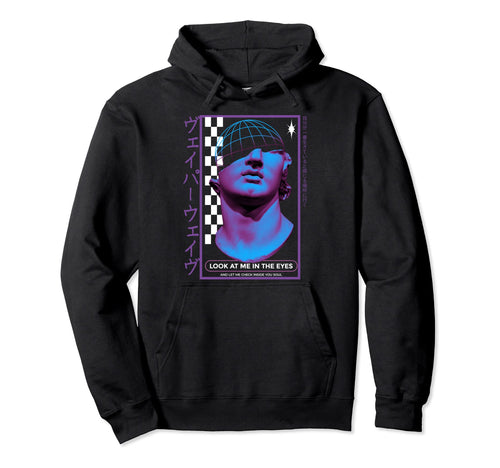 Vaporwave Statue Aesthetic Art Hoodie - Casual Everyday Wear for Adults - T-Shirt, Sweatshirt, Hoodie