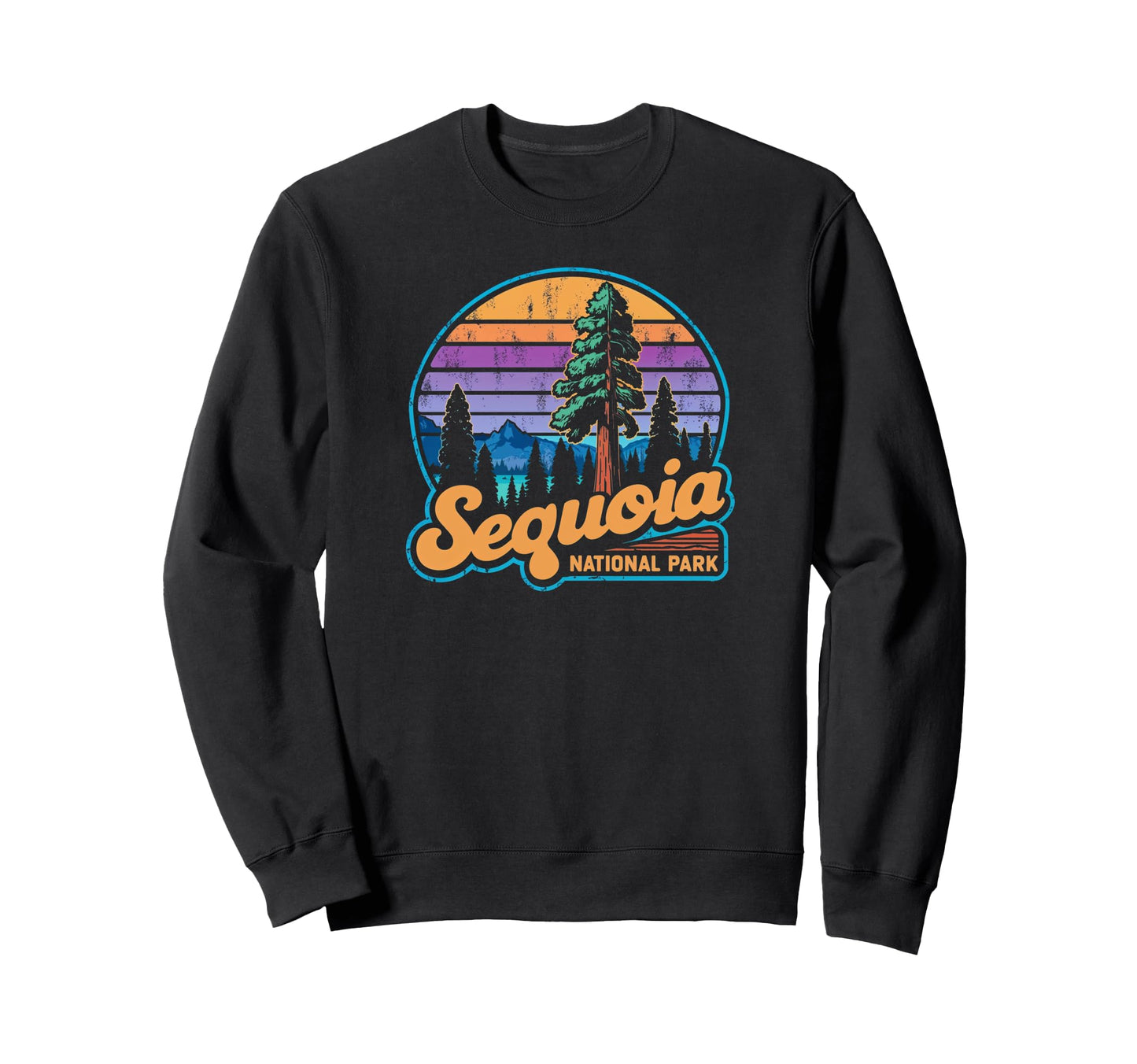 Sequoia National Park Sunset Sweatshirt - Streetwear Style for Adults - T-Shirt, Sweatshirt, Hoodie