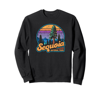 Sequoia National Park Sunset Sweatshirt - Streetwear Style for Adults - T-Shirt, Sweatshirt, Hoodie