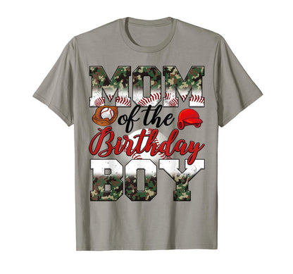 Mom Birthday Camouflage Baseball T-Shirt - Aesthetic Graphic for Adults - T-Shirt, Sweatshirt, Hoodie