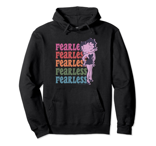 Betty Boop Pride Fearless Doll Rainbow Hoodie - Unique Graphic Unisex - T-Shirt, Sweatshirt, Hoodie