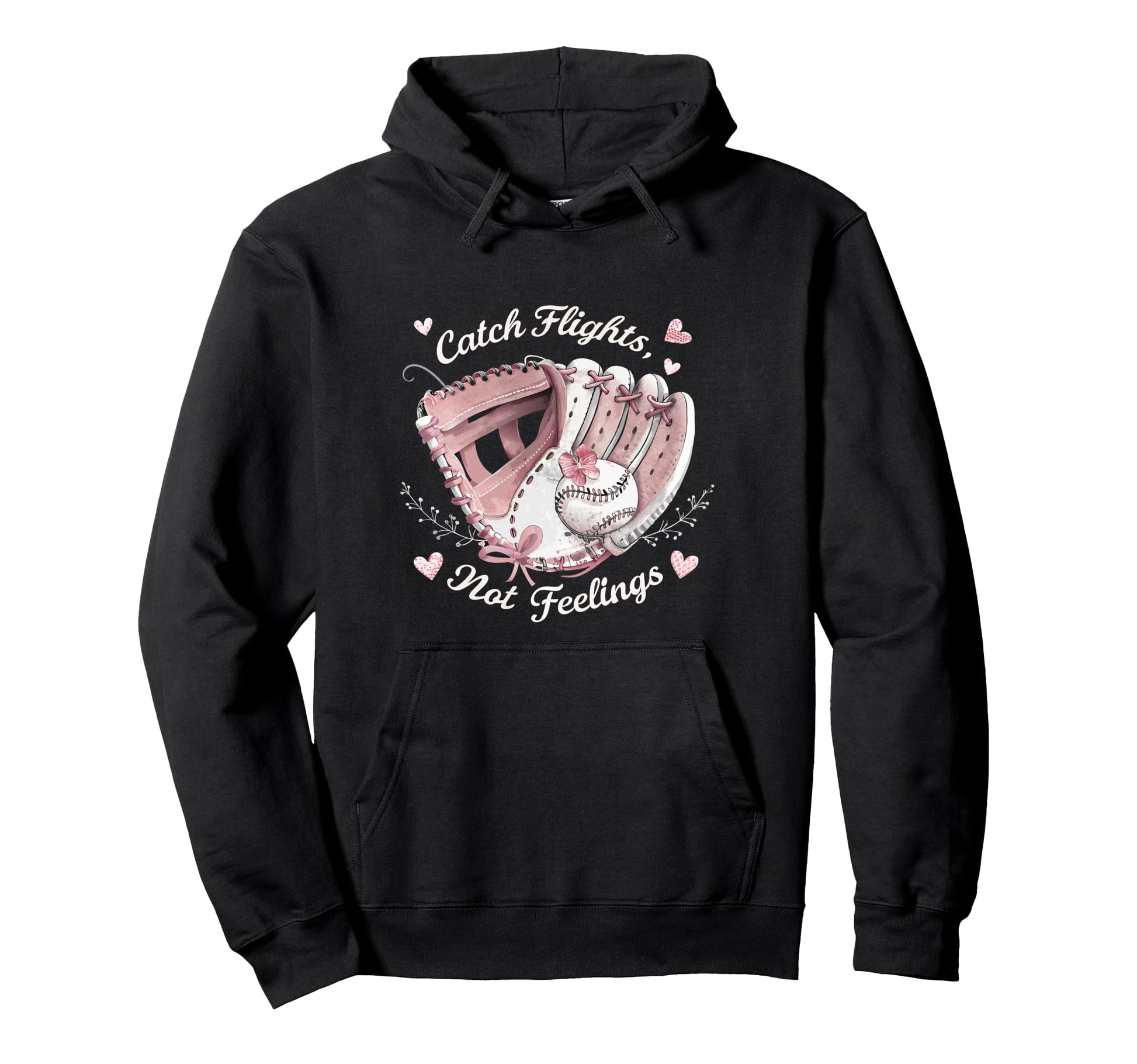 Catch Flights Baseball Sister Coquette Hoodie - Aesthetic Graphic Unisex - T-Shirt, Sweatshirt, Hoodie