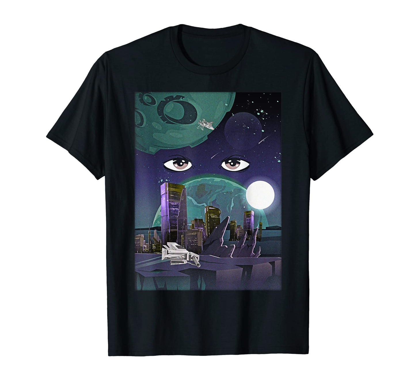 Atom Punk Aesthetic Vaporwave Anime T-Shirt - Custom Art Print Unisex - T-Shirt, Sweatshirt, Hoodie