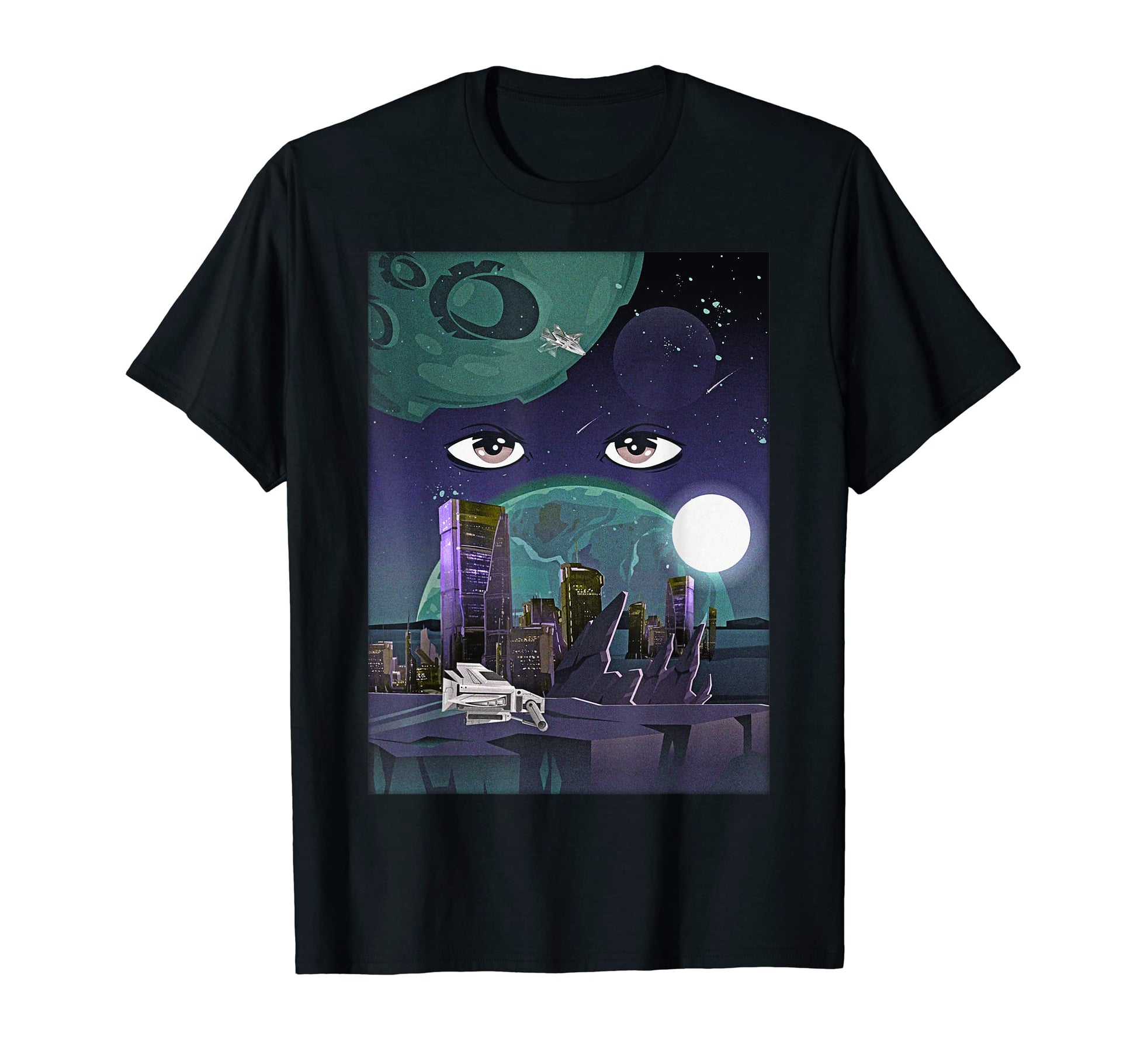 Atom Punk Aesthetic Vaporwave Anime T-Shirt - Custom Art Print Unisex - T-Shirt, Sweatshirt, Hoodie